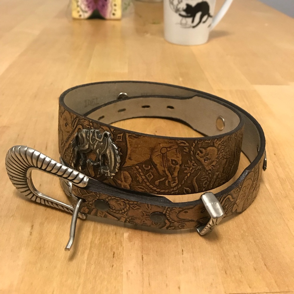Amazing hand crafted belt - Western style rivets